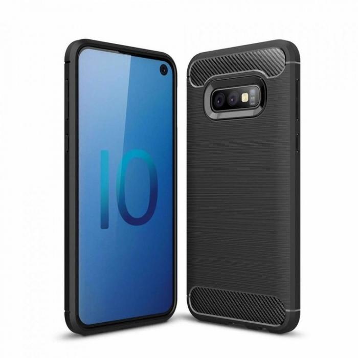 Forcell - Galaxy S10e Skal Forcell Carbon Mjukplast - Svart