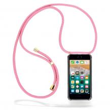 CoveredGear-Necklace - Boom iPhone 7/8/SE 2020/SE 2022 mobilhalsband skal - Pink Cord