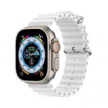 Dux Ducis - Dux Ducis Apple Watch 4/5/6/7/8/SE (38/40/41mm) Armband Silikon Ocean - Vit