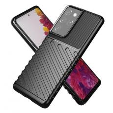 OEM - Thunder Flexibel Armored Skal Galaxy S22 Ultra - Svart