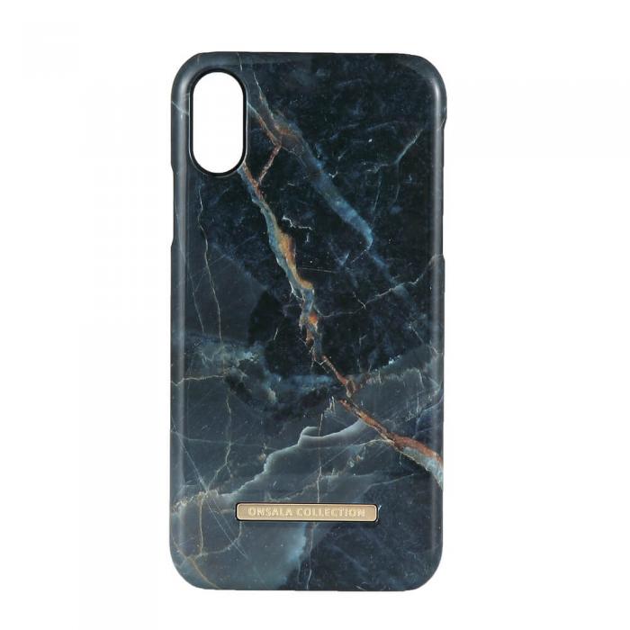 UTGATT1 - Onsala Collection mobilskal till iPhone Xs Max -Shine Grey Marble