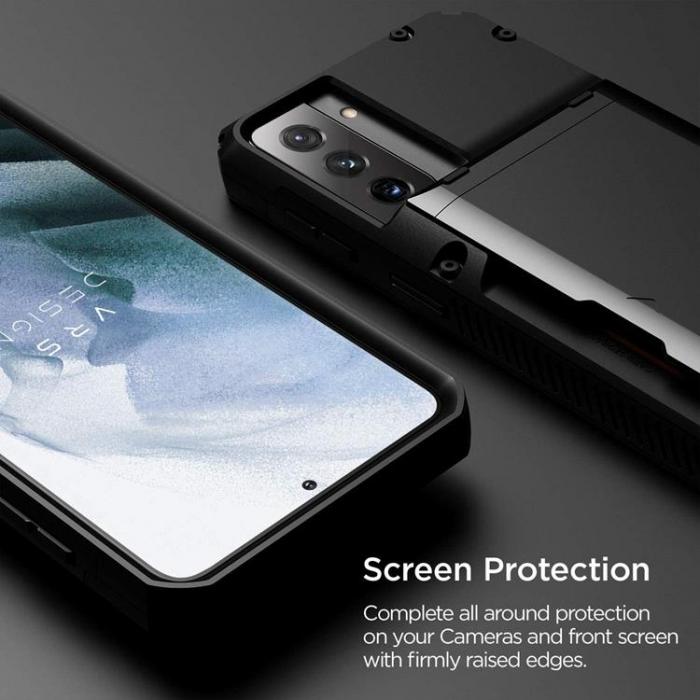 UTGATT4 - VRS DESIGN - Damda Glide Pro Skal Samsung Galaxy S21 - Svart