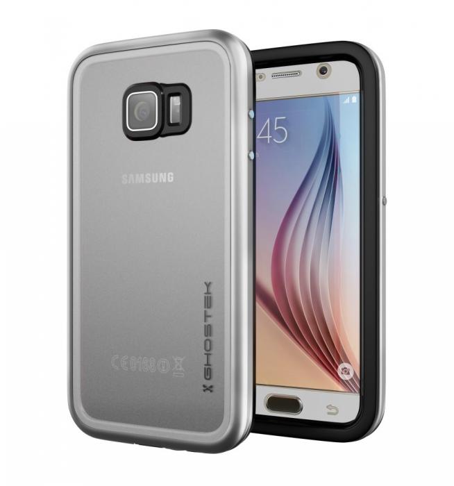 UTGATT5 - Ghostek Atmoic 2.0 Vattenttt Skal till Samsung Galaxy S6 - Silver