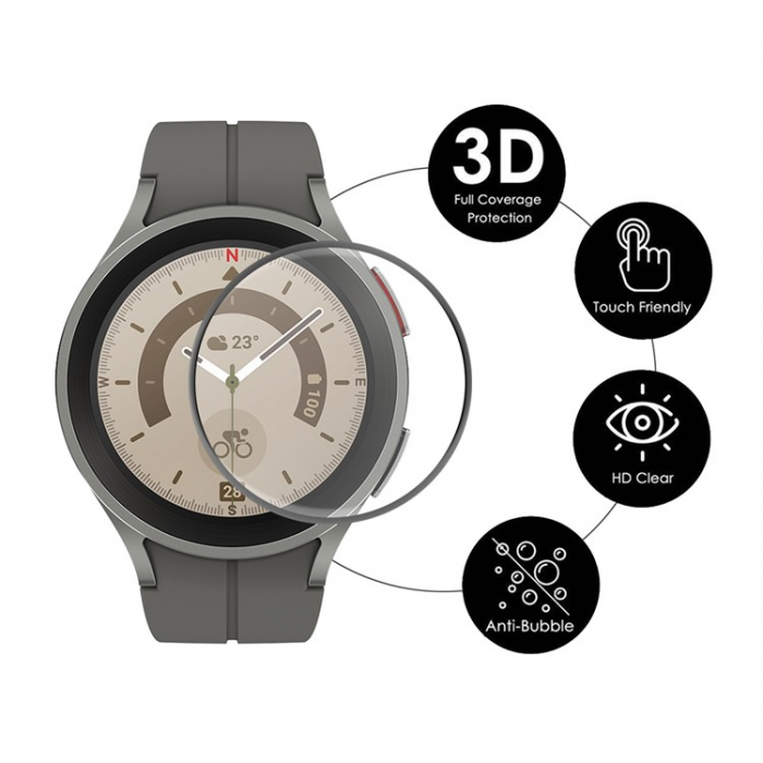 HAT PRINCE - [2-Pack] ENKAY Galaxy Watch 5 Pro (45mm) Hrdat Glas Skrmskydd