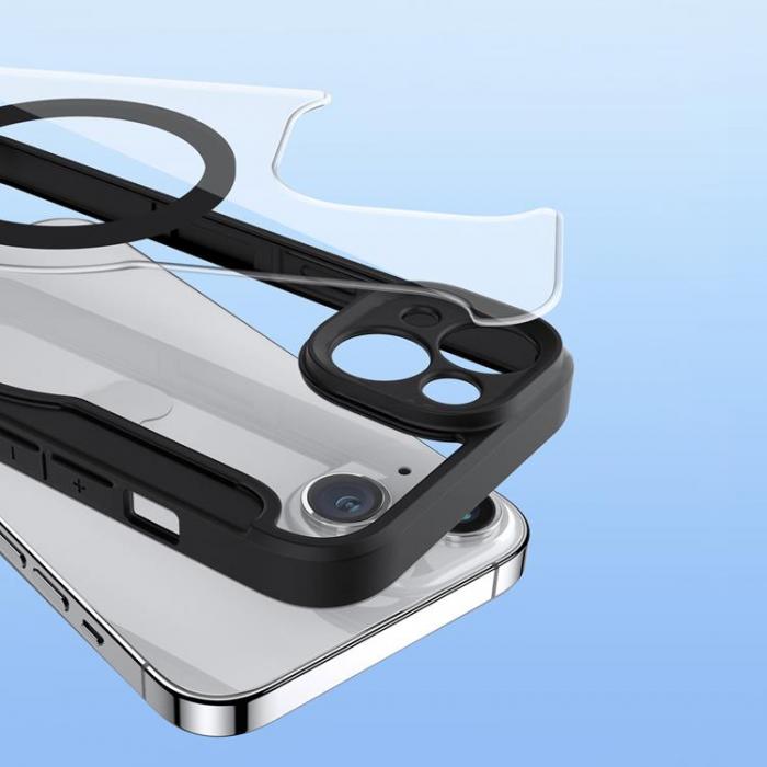 UTGATT1 - Dux Ducis iPhone 14 Plnboksfodral Magsafe Skin X Pro - Svart