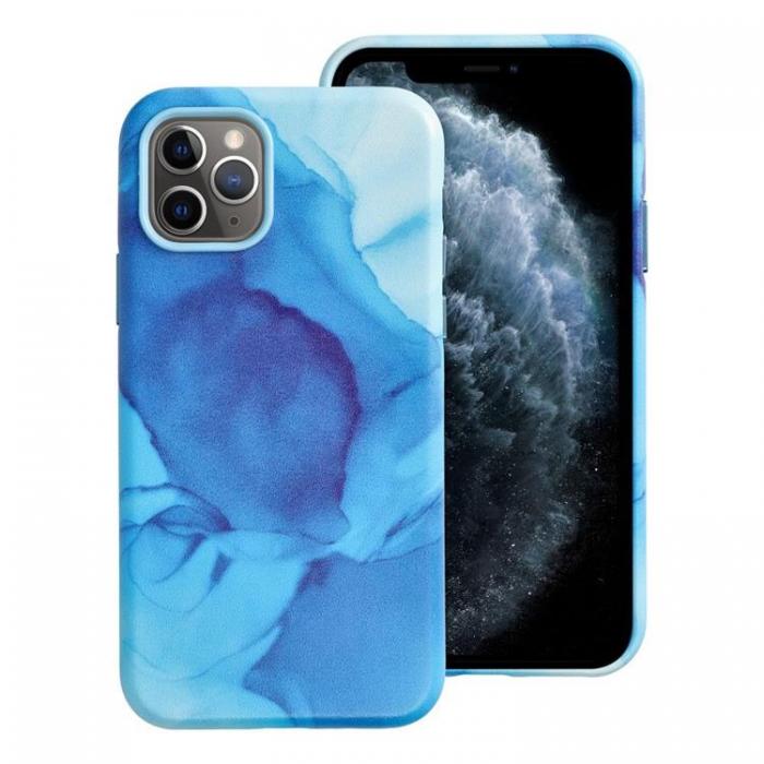 A-One Brand - iPhone 11 Pro Max Magsafe Mobilskal Lder - Bl Splash