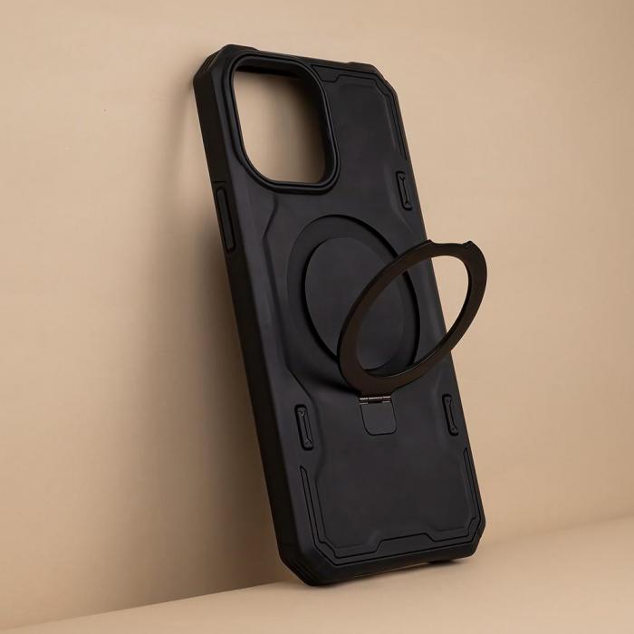 OEM - iPhone 11 Pro Max Skal Defender Mag Ring Svart
