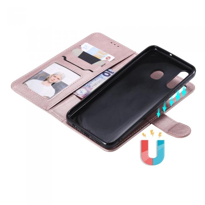 UTGATT4 - 2-in-1 Detachable Plnboksfodral till Samsung Galaxy A50 - RosGuld