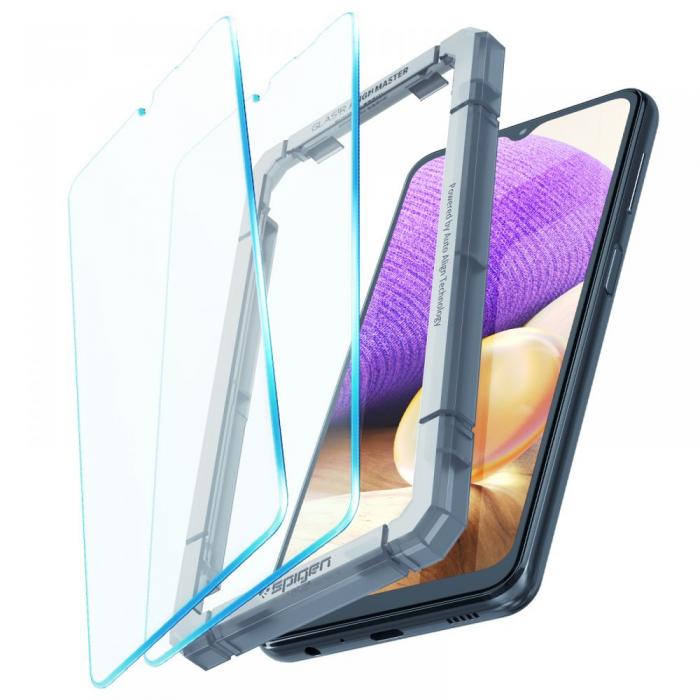 UTGATT5 - Spigen Alm Glas.Tr Slim 2-Pack Hrdat Glas Galaxy A12 2020 / 2021 / M12