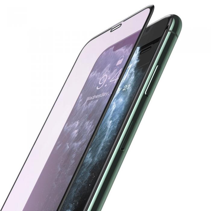 UTGATT5 - Baseus Full-screen glas iPhone 11 Pro Max/ XS Max Svart
