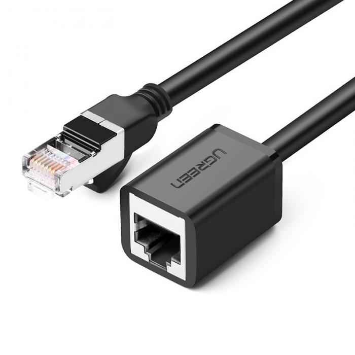 Ugreen - Ugreen Kabel Ethernet RJ45 Cat 6 FTP 1000 Mbps 0,5 m Svart