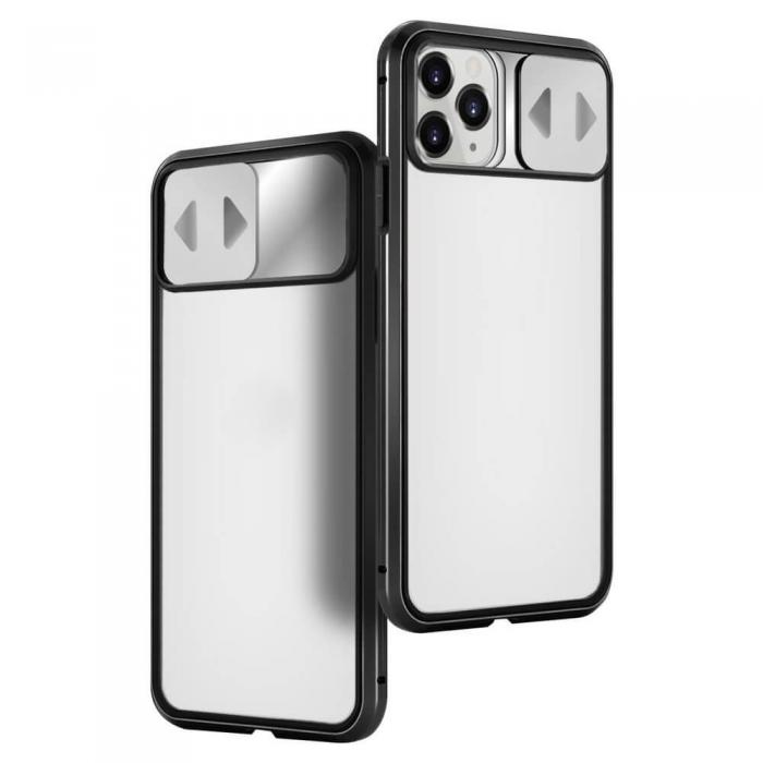 UTGATT5 - Wozinsky Magnetic Cam Slider Case Skal iPhone 11 Pro Max Svart