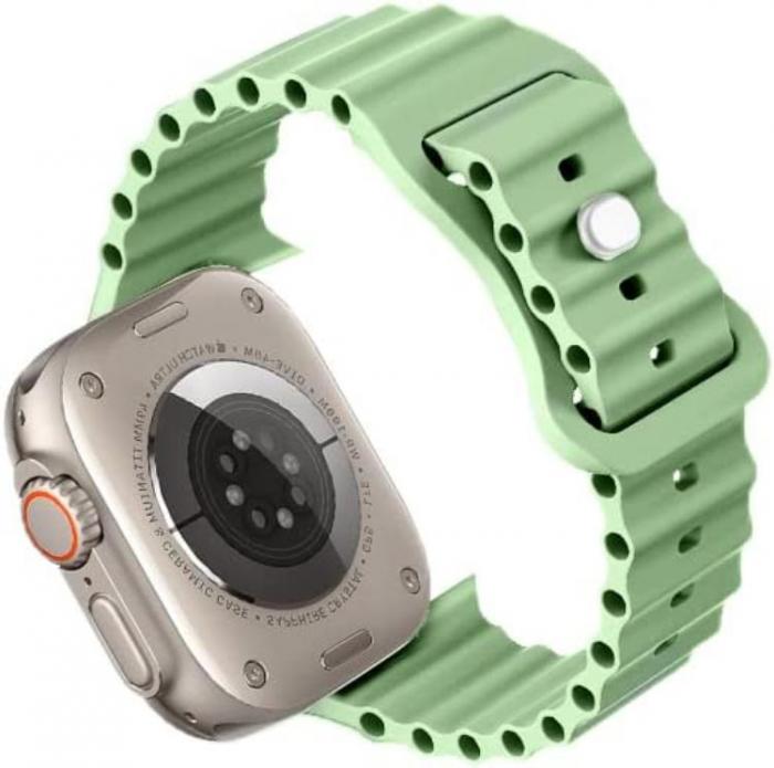 UTGATT1 - Apple Watch 4/5/6/7/8/SE (38/40/41mm) Silikon Ocean Band - Pistachio