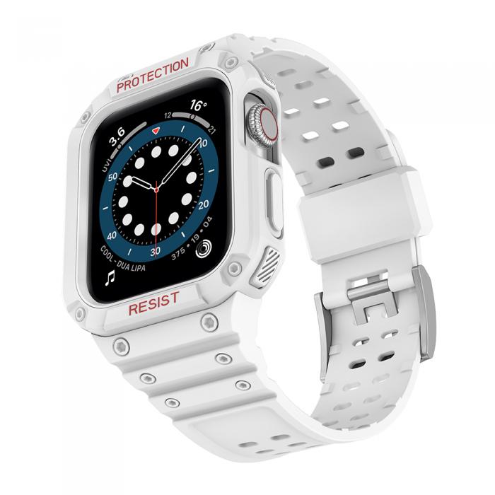 UTGATT1 - Armband kompatibelt med Apple Watch 4/5/6/7/SE (40/41/38mm) Vit