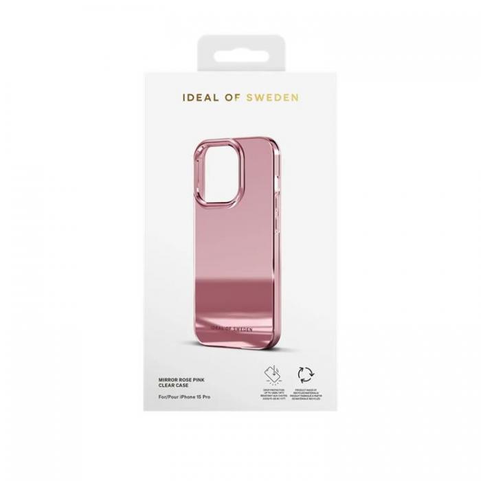 iDeal of Sweden - iDeal of Sweden iPhone 15 Pro Mobilskal Clear - Mirror Rose Pink