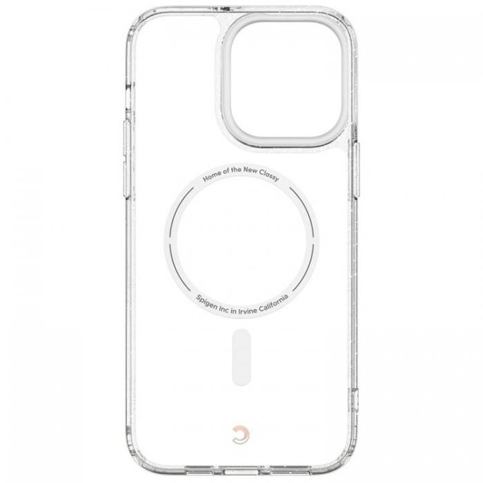 UTGATT1 - Spigen iPhone 14 Pro Hrdat glas 2-Pack + Magsafe Skal - Glitter Clear