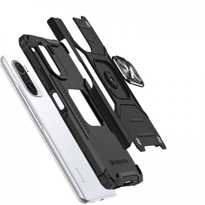 UTGATT5 - Wozinsky Ring Armor Skal Xiaomi Poco F3 / Mi 11i - Silver