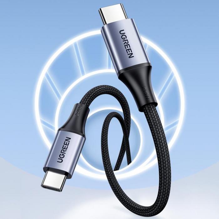 Ugreen - Ugreen USB-C till USB-C 240W Kabel 2m - Gr