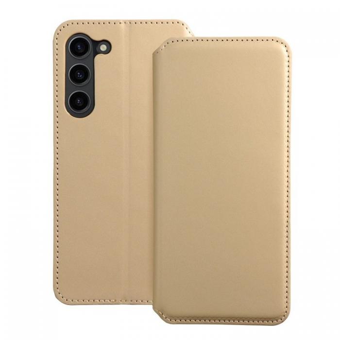 A-One Brand - Galaxy S24 Plus Plnboksfodral Dual Pocket - Guld