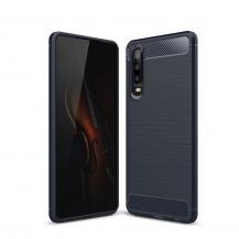 A-One Brand - Carbon Brushed Mobilskal till Huawei P30 - Blå