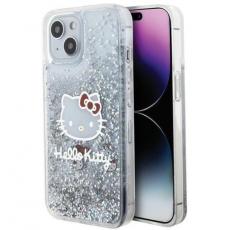 A-One Brand - iPhone 15 Mobilskal Hello Kitty Liquid Glitter Charms
