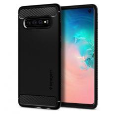 Spigen - Spigen Galaxy S10 Mobilskal Rugged Armor - Svart