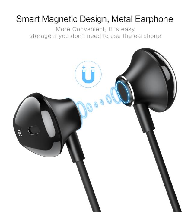 Floveme - Floveme in-ear headset, Bluetooth, 4h speltid - Svart