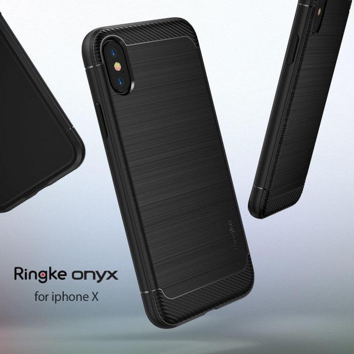 UTGATT4 - Ringke Onyx Skal till Apple iPhone XS / X - Svart