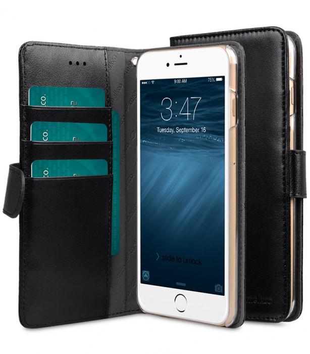 UTGATT5 - Melkco Walletcase iPhone 6 Plus Black