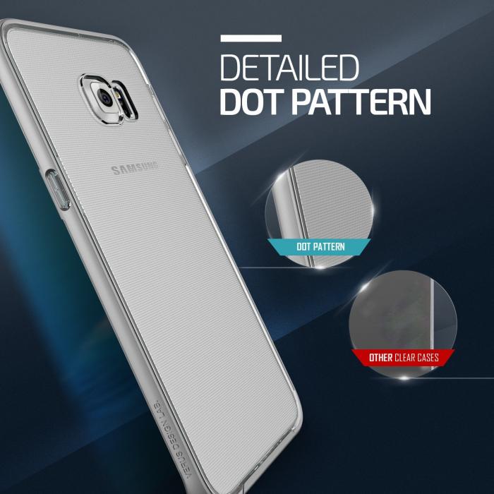 UTGATT5 - Verus Crystal Bumper Skal till Samsung Galaxy S6 Edge Plus - Light Silver
