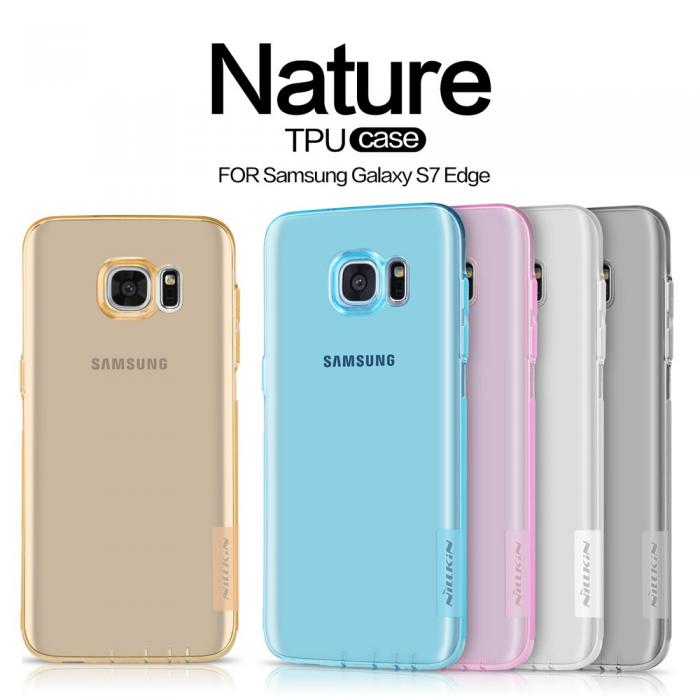 UTGATT5 - Nillkin Nature 0.6mm Flexicase Skal till Samsung Galaxy S7 Edge - Guld