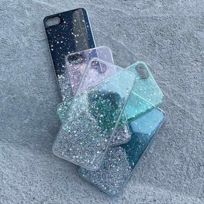 Wozinsky - Wozinsky Xiaomi Redmi Note 9T Skal Star Glitter - Grn