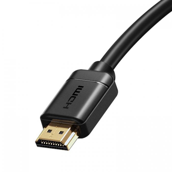 BASEUS - Baseus HDMI Till HDMI Adapter Kabel 0.75m - Svart