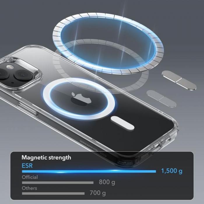 ESR - ESR iPhone 15 Mobilskal Magsafe CH Halolock - Clear