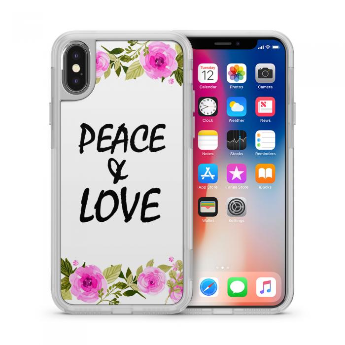 UTGATT5 - Fashion mobilskal till Apple iPhone X - Peace & Love