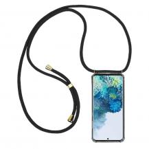 CoveredGear-Necklace - Boom Galaxy S20 mobilhalsband skal - Black Cord