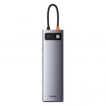 BASEUS - Baseus Metal 11in1 Multifunctional HUB USB-C 100W - Grå