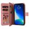 A-One Brand - iPhone 14 Pro Plnboksfodral KT Zipper - Rosa