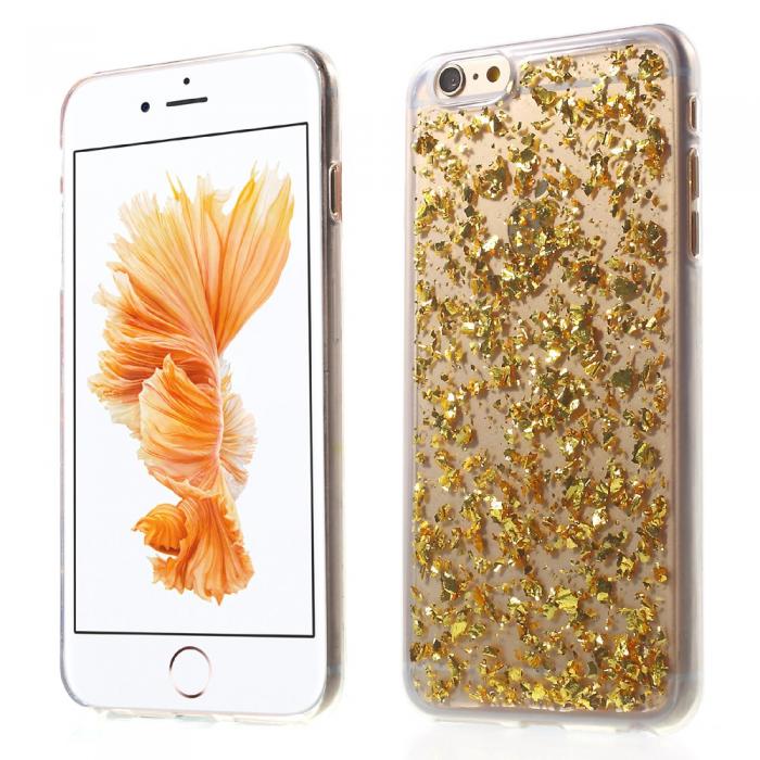 UTGATT1 - Glitter Sequins Skal till Apple iPhone 6(S) - Gold