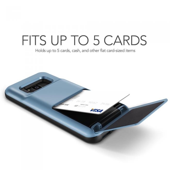 UTGATT5 - Verus Damda Folder Card Slot Skal till Samsung Galaxy S8 Plus - Bl