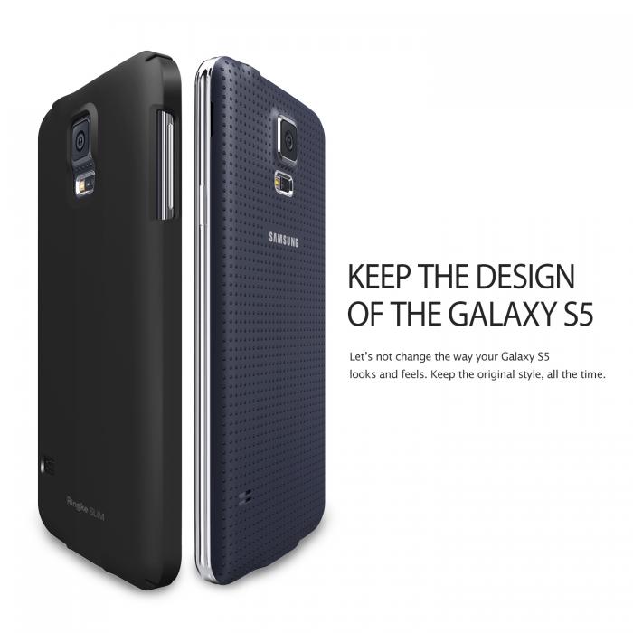Rearth - Ringke Dot Slim Skal till Samsung Galaxy S5 (Vit)
