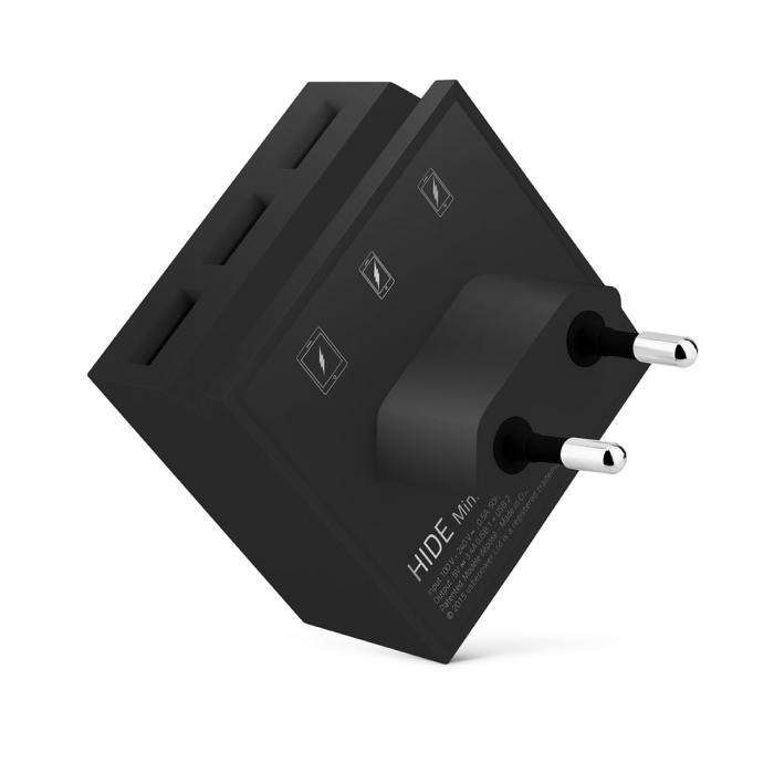 UTGATT1 - Usbepower HIDE Mini Laddningsnav med 3 USB-portar och telefonstativ