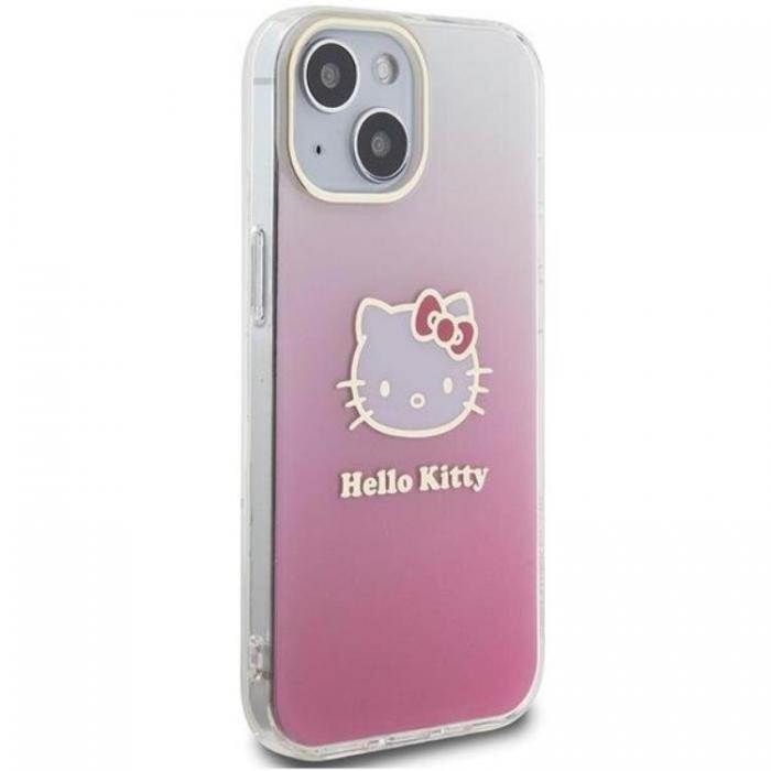 Hello Kitty - Hello Kitty iPhone 15 Mobilskal IML Gradient Electrop Kitty Head