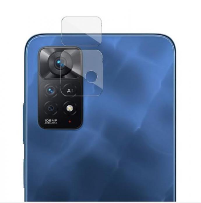 A-One Brand - [2-Pack] Xiaomi Redmi Note 11/11S Kameralinsskydd i Hrdat glas