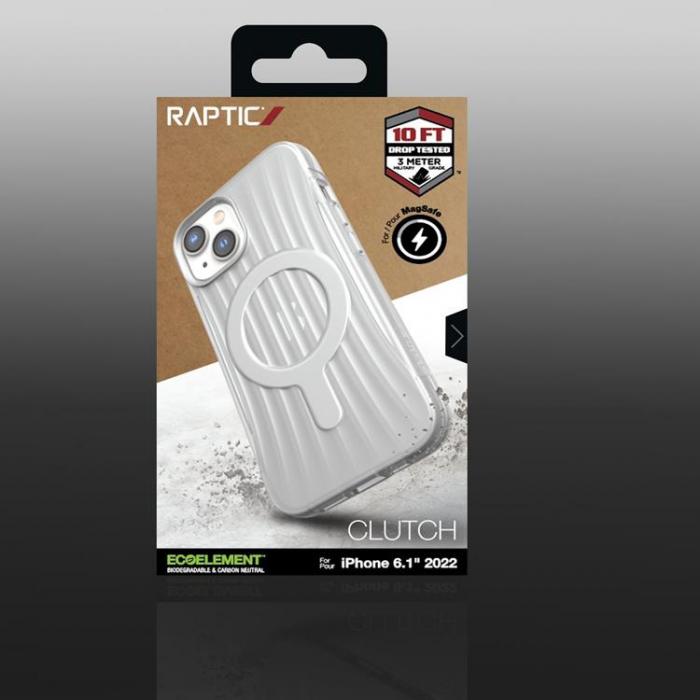 Raptic - Raptic iPhone 14 Skal Magsafe Clutch - Transparent