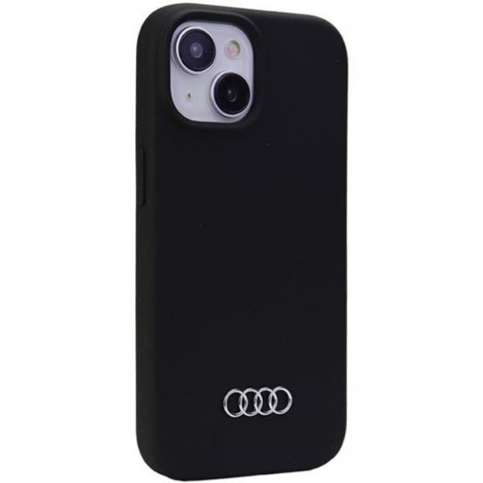 Audi - Audi iPhone 15 Mobilskal Silikon - Svart