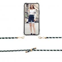 Boom of Sweden - Boom iPhone 13 skal med mobilhalsband- Rope CamoGreen