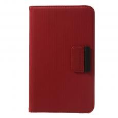 A-One Brand - Denim Rotating Plånboksfodral till Samsung Galaxy Tab 4 8.0 (Röd)