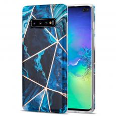 Boom of Sweden - BOOM - Grid skal Galaxy S10 Plus - Blå Marmor