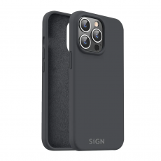 SiGN - SiGN iPhone 15 Pro Mobilskal Liquid Silikon - Svart